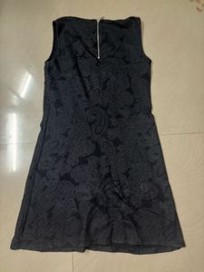 Elegant Black Paisley Dress