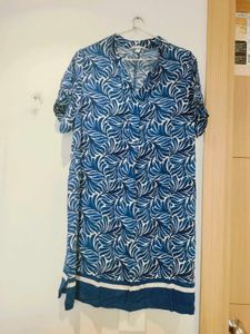 H&M Blue Print Dress