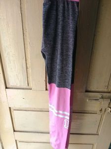 Pink &amp; Grey Active Leggings