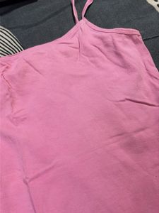 Pink Sleeveless Tank Top