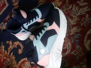 Stylish Navy &amp; Pink Sneakers