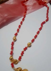 red beads dokiya long chain