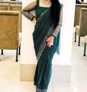 Elegant Green Saree