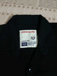 Casual Black Cotton Shirt
