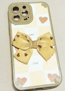 A Cute Lattice Bowknot iPhone 13 Pro Max Case