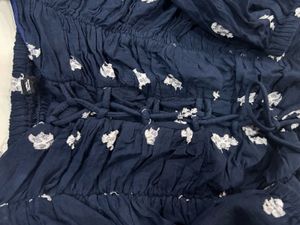 Floral Tie-Front Long Sleeve Top