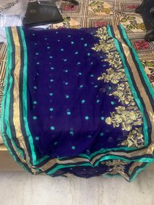 Blue And Sea Green Suit Salwar