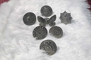 Silver Boho Ring Set