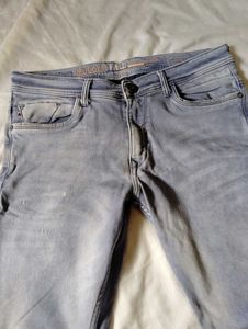 Blue Grey Smoky Look Jeans