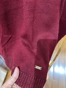 !!!LAST PRICE!! Burgundy Park Avenue Sweater