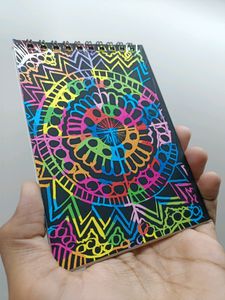 Drawing Mandala Art 🎨 On Scratch Book