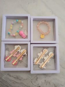 Kids Cute Bracelet And HairPins Combo