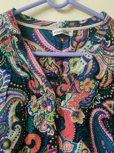 Paisley Print Top