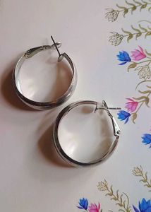 Silver Hoops