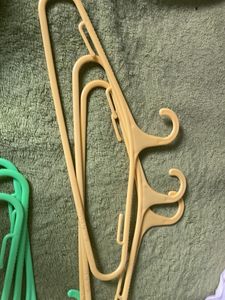 Set Of 6 Hangars Happy To Hang Yellow And Green