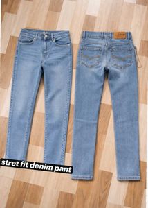 Light Wash Stretch Fit Denim Jeans