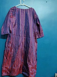 Striped Purple Kurta