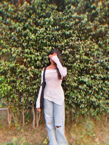 NewMe Off shoulder Long Sleeve Top