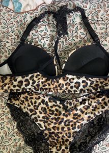 Leopard Print Lingerie Set