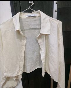 bershka cropped shirt