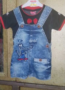 Baby Denim Dungaree Combo 3
