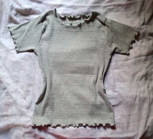 🩶 Grey Crop Top L 🩶