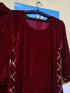 Velvet Kurta Set
