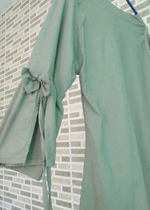 Butterfly Accent Tie-Sleeve Top