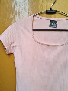 Peachy Pink Crop Top