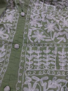 Elegant Green Embroidered Kurta