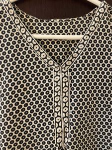 Black And White Printed Kurti