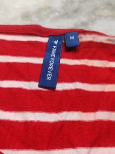 Striped 3/4 Sleeve Top