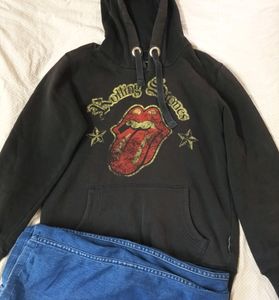 Black Rolling Stones Hoodie