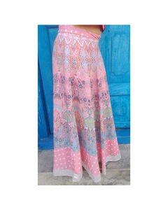 Pink Paisley Maxi Skirt