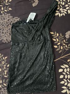 Sequin One-Shoulder Party Dress