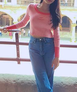 Pink Cropped Sweater