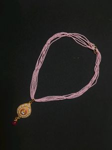 Elegant Small Pink Pearl Necklace