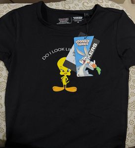 Do I Care Black Baby Tee
