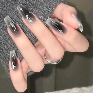 Sale!!! Grunge Galaxy Theme :  10 Press On Nails