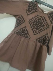 Boho Embroidered Mini Dress