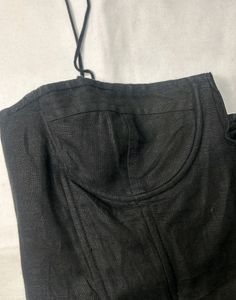 Linen Corset Black