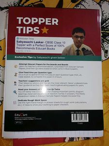 Educart Science Class X Sample Papers.