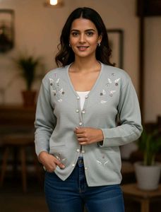 Embroidered Cardigan