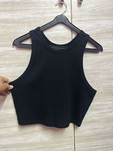 Decathlon Black Crop Top
