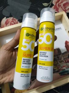 New pack of 2 Garnier Invisible Air-Mist Sunscreen