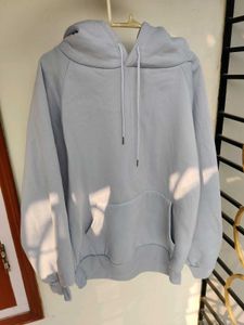 Shein Baby Blue Fluffy Hoodie (Fleece Inside)