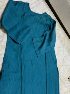 Embroidered Teal Kurta