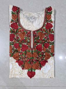Kashmiri Embroidery Short Kurti