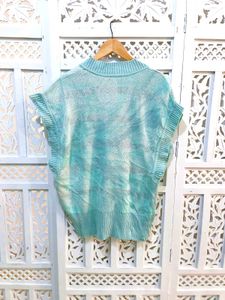 Y2k Deep V Neck Sleeveless Knit Top C