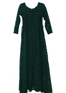 Elegant Goth Black Lace Gown 🖤!